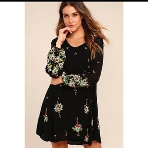 Free People Embroidered Swing Dress 🦋